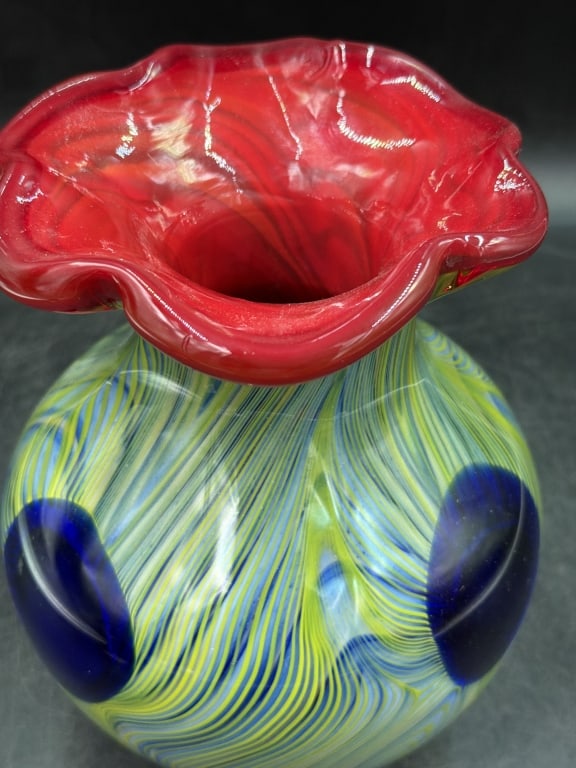 Murano Multi Colored Speckled Pattern w/Blue Eye - 3