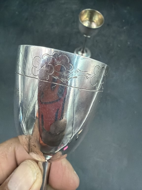 Vintage Silver Goblets - 3