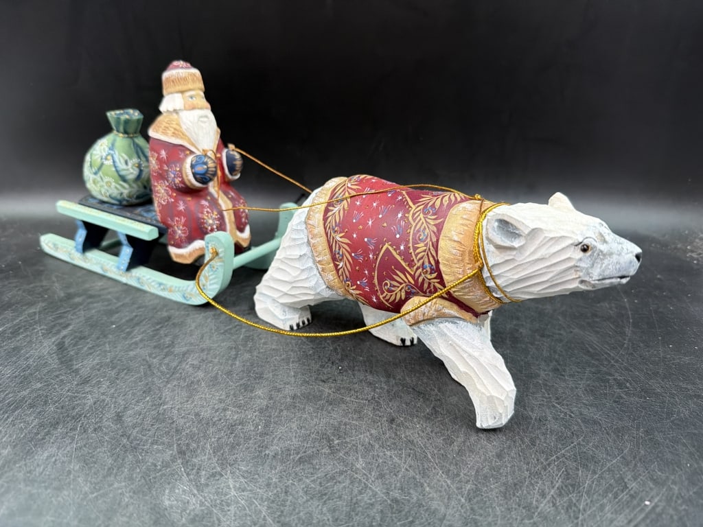 Vintage Russian Hand Carved Figurine (1 of 4)