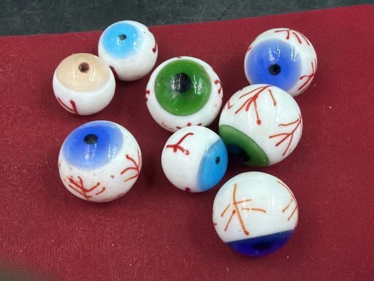 Vintage Handmade Glass Eyeball Marbles (1 of 2)