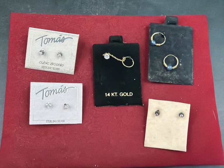 Jewelry Lot 14kt and Sterling (1 of 3)