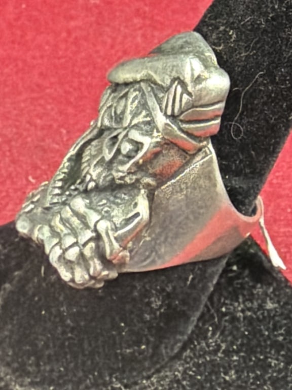 Sterling Skull Ring - 2