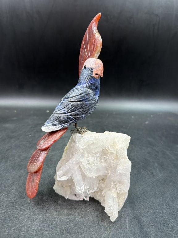 Gemstone Carved Parrot (1 of 4)