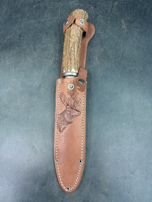 Vintage German Hunting Knife with Sheath (1 of 4)