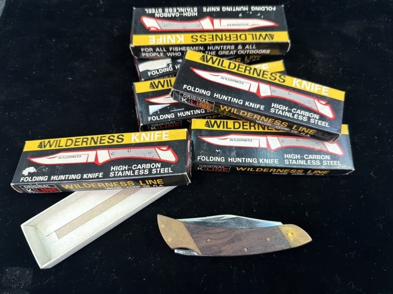 Original Old Stock K Line Wilderness Pocket Knives (1 of 5)