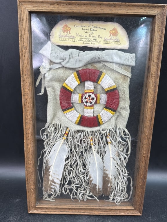Framed "Medicine Wheel Bag" (1 of 4)