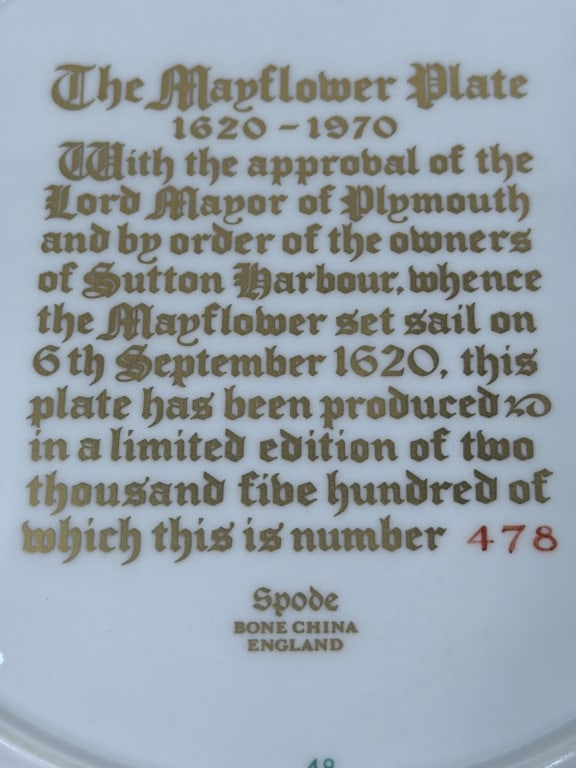 Spode "The Mayflower Plate" - 4