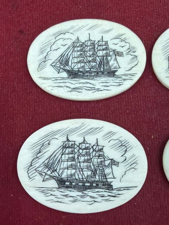 Scrimshaw Cabochons - 2