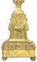 Wooden candelabra, golden on the front only. Early 19th - 2