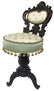 Floor stool. 19th century. Woodworm holes. Hcm 101