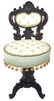 Floor stool. 19th century. Woodworm holes. Hcm 101 - 2