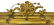 Golden wood rectangular pier glass. Cymatium on the - 2