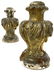 Pair of golden wood cones. Luigi XVI, Sicily. Late - 2
