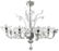 Murano glass chandelier , 10 lights. H cm 100 x cm
