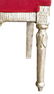 Throne, 18t century, silver foil. H cm 140 x 65, - 3