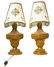 Pair of cone style lamps, Louis XVI, late 1700s, - 2