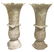 Pair of white Volterra alabaster vases. Late 18th