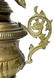 Pair of vases with copper and bronze leaves and - 3
