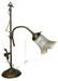 Brass table lampe, liberty style. H cm 51x30