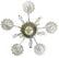 Murano glass chandelier, 20th century. 5 lights. H cm - 3