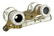 Theater binoculars, in lacquered mother-of-pearl,
