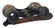 Theater wooden binoculars, leather and filigree on the