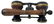 Theater wooden binoculars, leather and filigree on the - 3