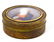 Snuffbox in olive wood root surface, turtle interior, - 2