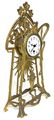Liberty table clock, early 1900s. Porcelain clockface. - 2