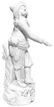 Pari of white earthenware figurines. Naples. Ealy - 2