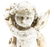Angel in stone. 17th century. In white stone. Cm 56x28 - 2