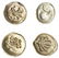 4 white Caltagirone majolica tiles, 19 century. Use for