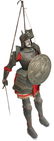 Antique Sicilian puppet. H cm 145