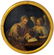 Painter from the 18th century. Round painting of Saint