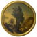 Painter from the 18th century. Round painting of rural