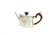 Silver chiselled teapot. Punches. London, 1783.