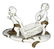 Capodimonte porcelain statuette, 20th century. Pair of