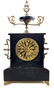 Triptyque, clock and 2 five lights candelabras. Brize, - 2