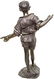 Gennaro Cacciapuoti. Bronze. Little boy with cane. H cm - 2