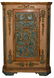 Golden varnished corner cupboard. Late 18th century.H