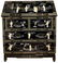 Black lacquared flap with bone decorations, avaroy and