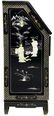 Black lacquared flap with bone decorations, avaroy and - 2