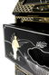 Black lacquared flap with bone decorations, avaroy and - 3