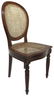 Walnut oval table, extensible with 4 Vienna straw - 5