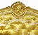 Pair of gold foil chairs, 18th century. H cm 99. - 3