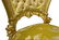 Pair of gold foil chairs, 18th century. H cm 99. - 4