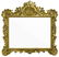 Large and elegant foil gold pier mirror. Late 18th