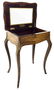 Small work table, inlaid on the surface and on the - 2