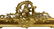 Rectangualr golden wood pier glass, 19th century. H cm - 2