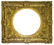 Golden pier mirror from the 19th century. Golden foil.